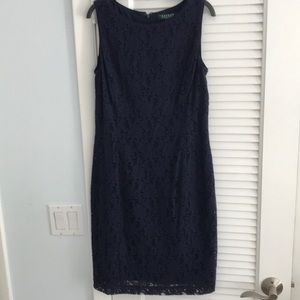 Navy lace dress